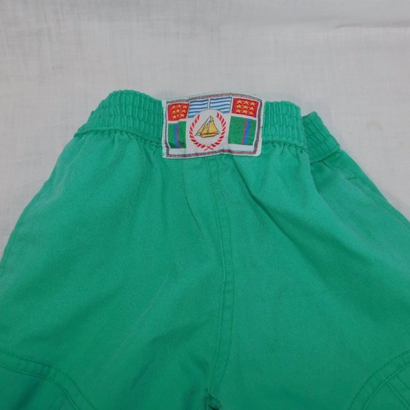 Vintage French Toast Boys 2T Pull on Green pants sailboat patch - Picture 2 of 5